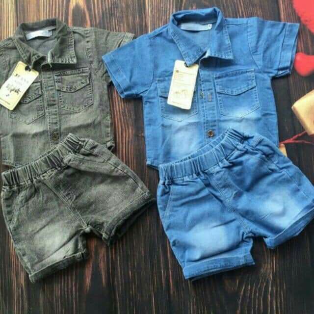 Bộ jean bé trai và gái