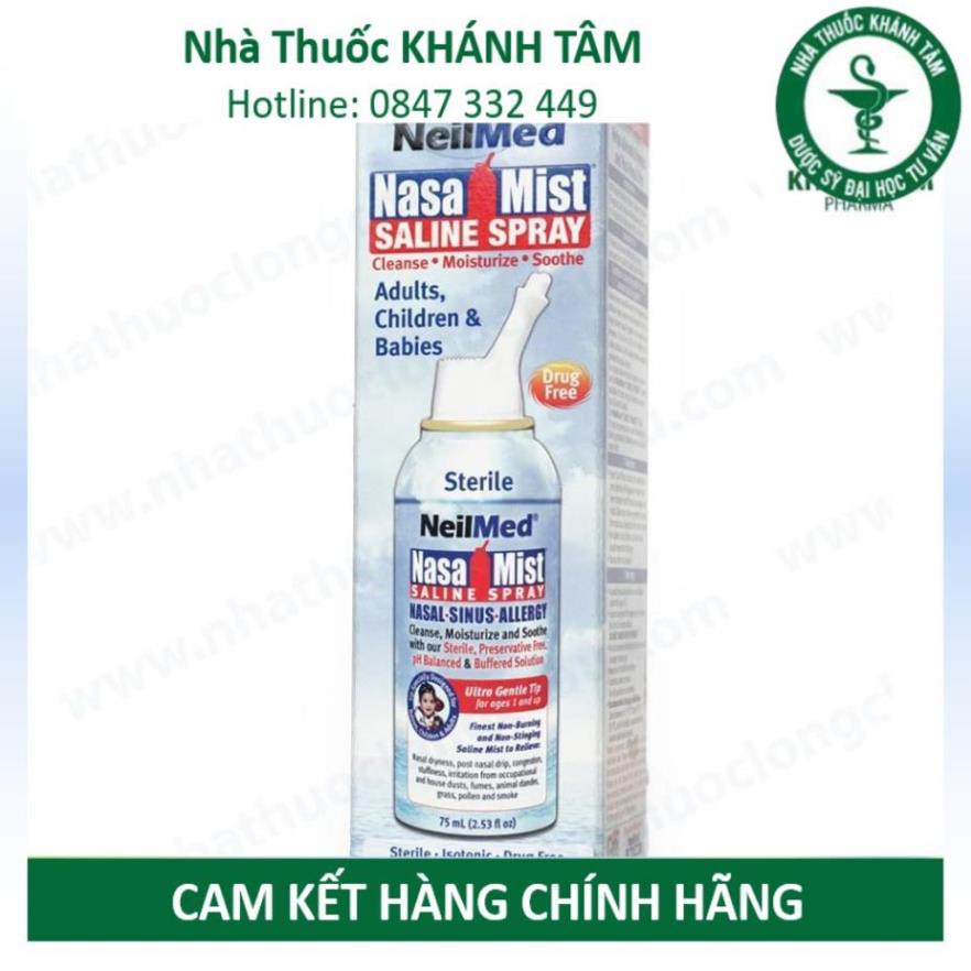 Dung dịch xịt rửa mũi NeilMed NasaMist Saline Spray Isotonic _Khánh Tâm ! !