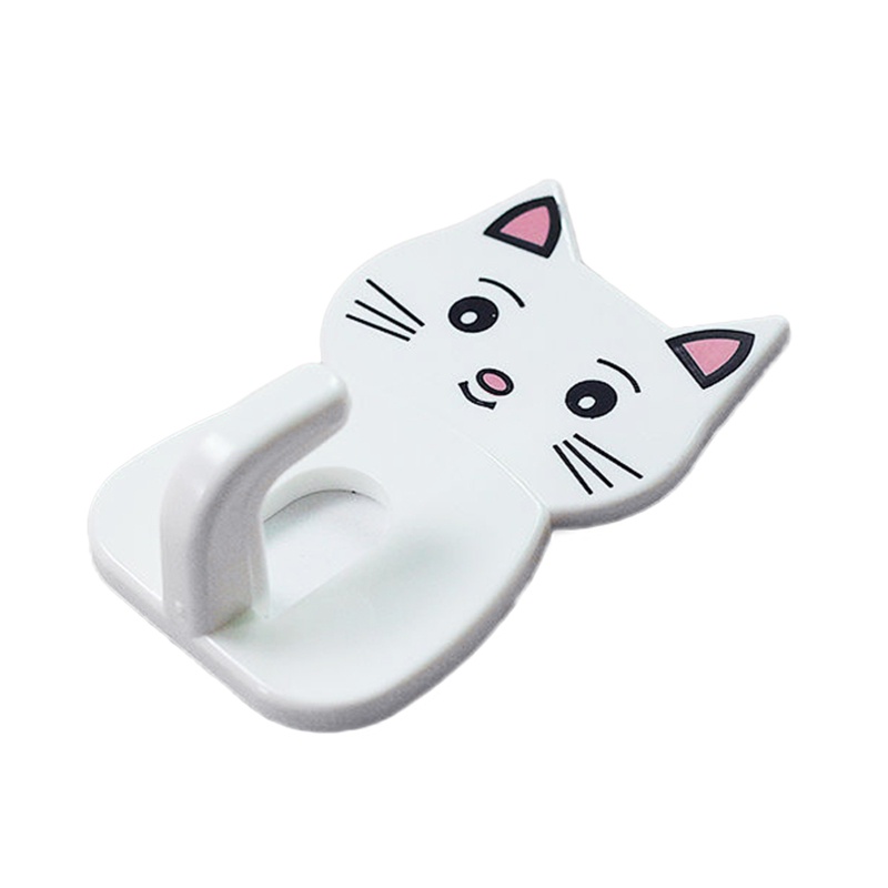 Móc Treo Đồ Dán Tường Tự Dính Hình Mèo Dễ Thương