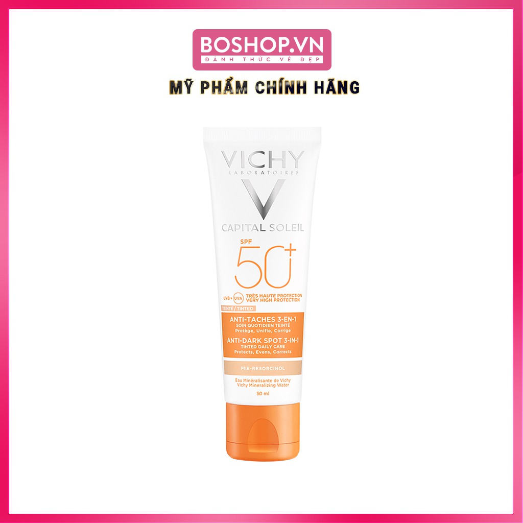 Kem Chống Nắng Giảm Thâm, Ngừa Sạm Da Vichy Capital Soleil SPF 50+ 50ml