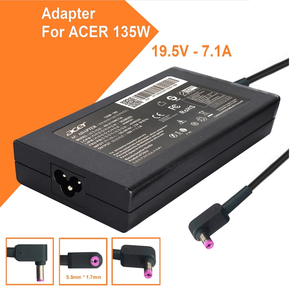 Sạc ADAPTER ACER 19V-7.1A 135W Zin-Sạc Acer Aspire V Nitro / V5-591 / 7 A715-71G / Nitro 5 / Predator Helios 300 G3-572