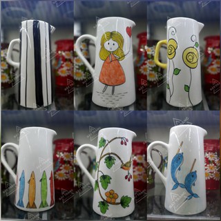 Lọ hoa gốm sứ Bát Tràng - Bình sữa cắm hoa vẽ tay - Lọ hoa decor trang trí nhà cửa phong cách Vintage