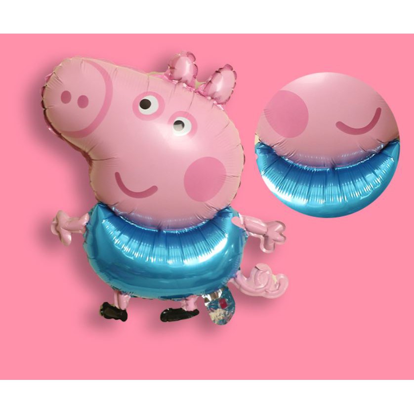 BÓNG TRÁNG NHÔM TRUNG HÌNH HEO PEPPA 50CM, BONG BÓNG KIẾNG TRANG TRÍ TIỆC