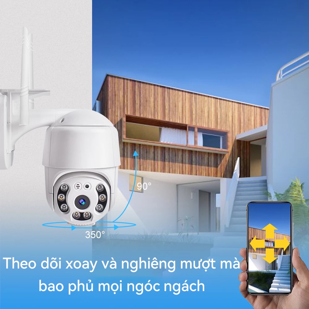 Camera V380 P2 PRO 5MP 1920P HD Wifi Không Dây Camera An Ninh IP Thông Minh Máy Ảnh Ngoài Trời Chống Thấm Đèn Treo Tường