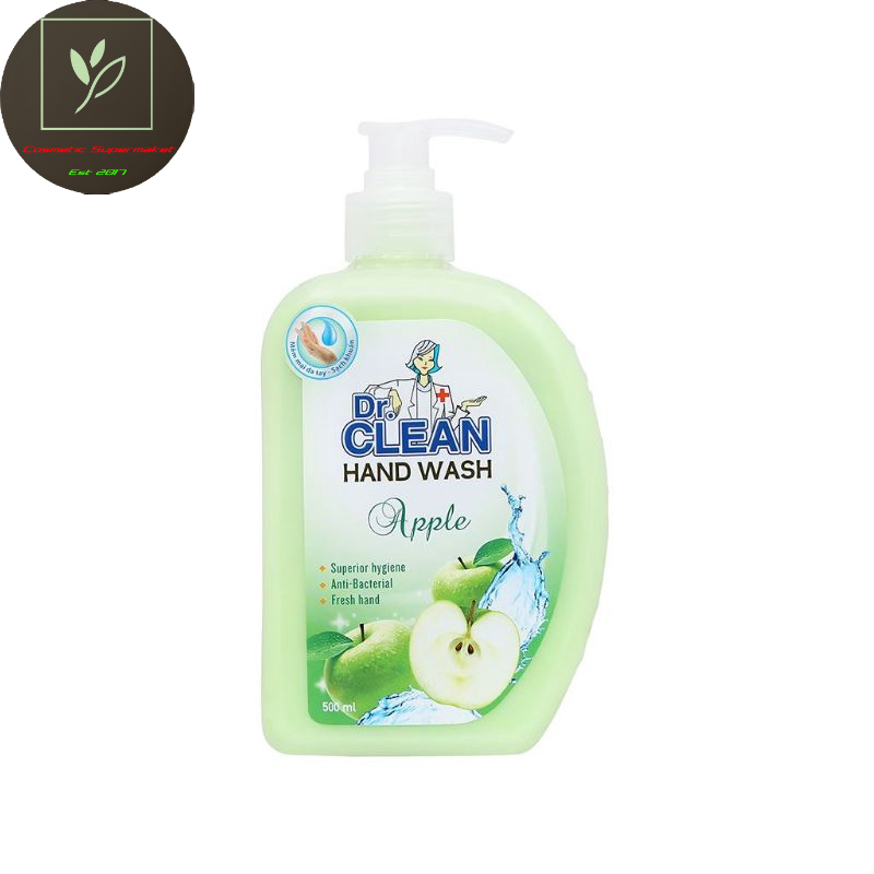 (TẶNG KHĂN ƯỚT 20 TỜ) Sữa Rửa Tay Sạch Khuẩn Dr.Clean 500g