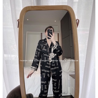 Đồ bộ pyjama nữ lụa latin hàng thiết kế