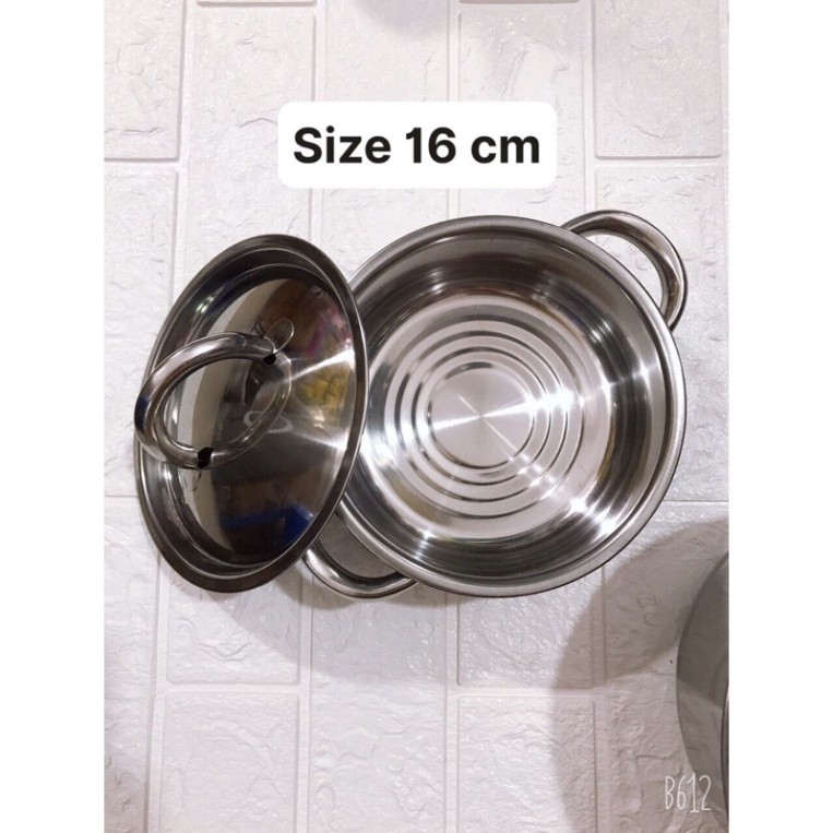 (THANH LÝ ) BỘ 3 XOONG _NỒI_CHẢO 3 MÓN GIÁ CŨ 185K