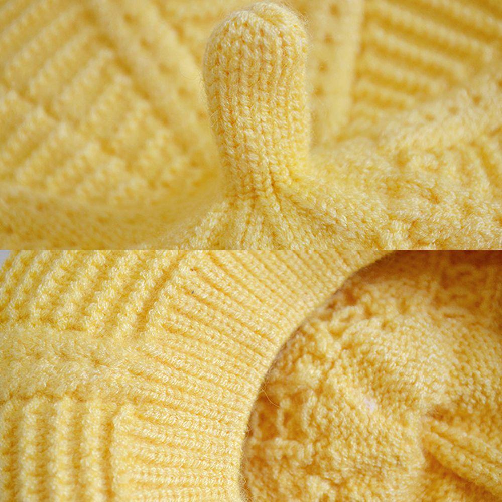 Mũ Beanie Dệt Kim Giữ Ấm Thời Trang