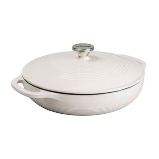 Lodge - nồi gang tráng men màu trắng 3.4 lít