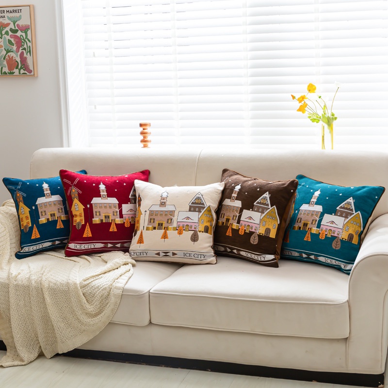 [Hàng cao cấp] Vỏ gối tựa lưng, trang trí sofa nhà cửa văn phòng, cửa hàng M23