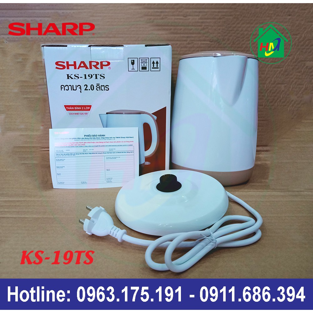 Ấm Siêu Tốc Sharp Thái Lan KS-19TS