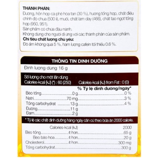 Cà Phê Phố Đen Đá ( 10 gói*16g)