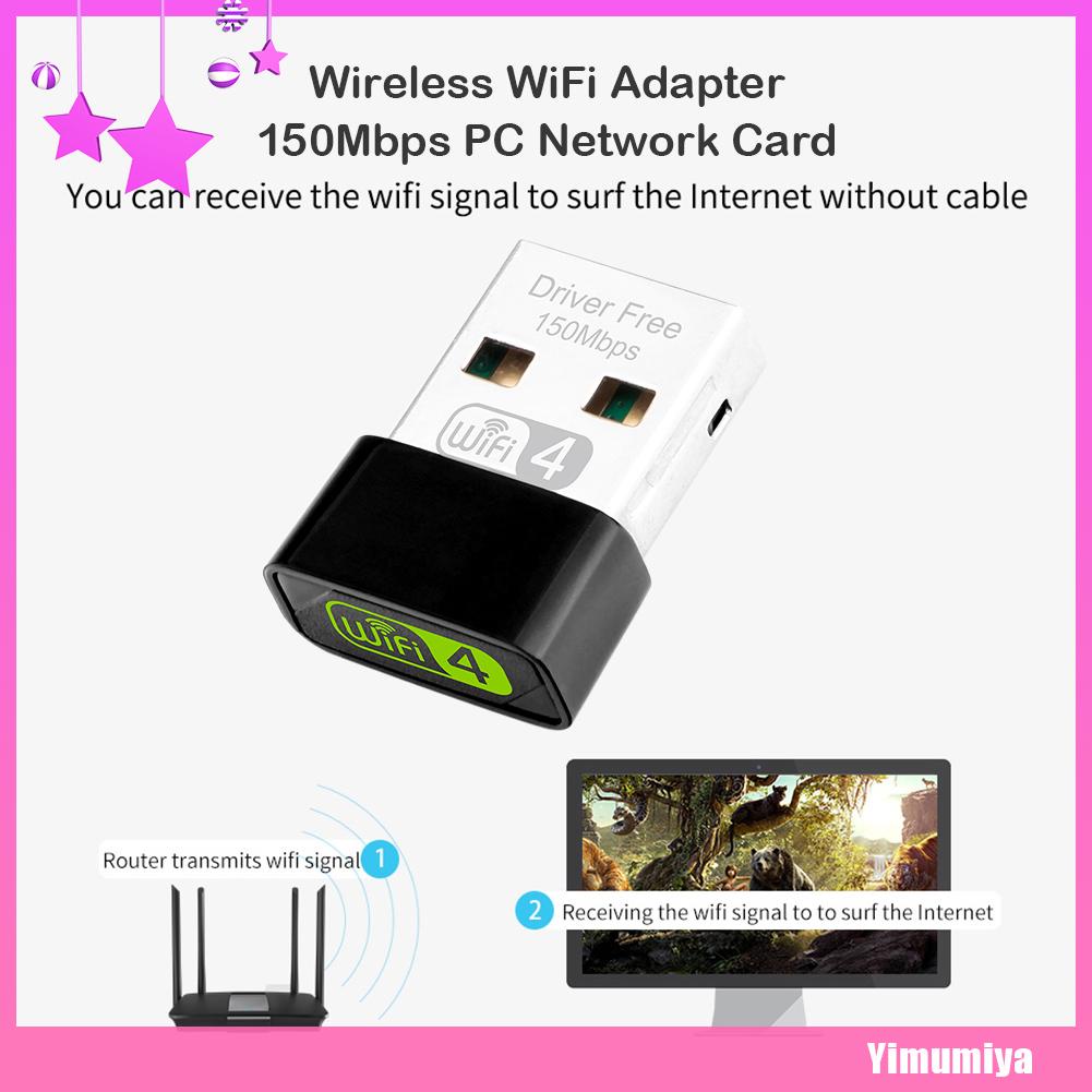 （Yimumiya） WD-1513E USB WiFi Adapter Mini Wireless Network Adapter for Windows 10 8 7