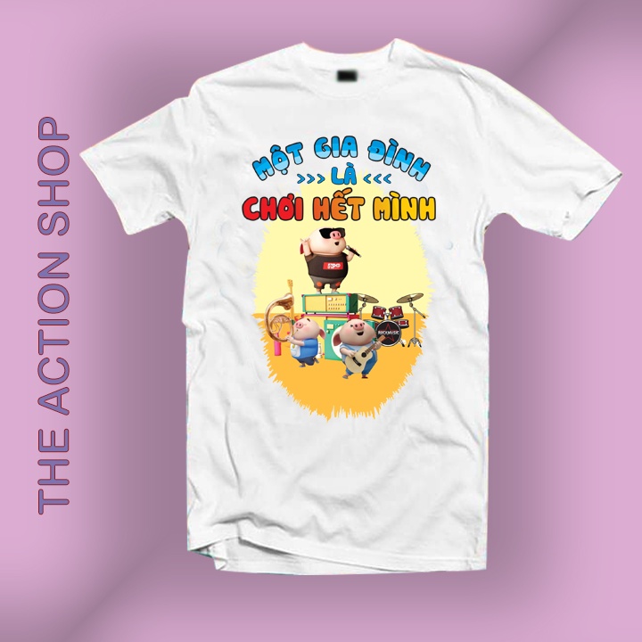 Áo thun team building đi biển áo thun đồng phục đi biển,thun cotton 4 chiều mềm mịn có 4XL và 5XL ACS41-ACS44 Bin Action