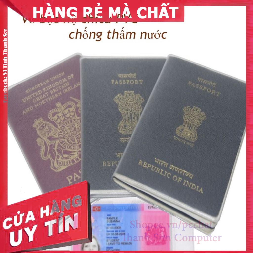 Vỏ Bọc Hộ Chiếu Có Khe Nhét Thẻ ATM Visa Name Card - Linh Kiện Phụ Kiện PC Laptop Thanh Sơn