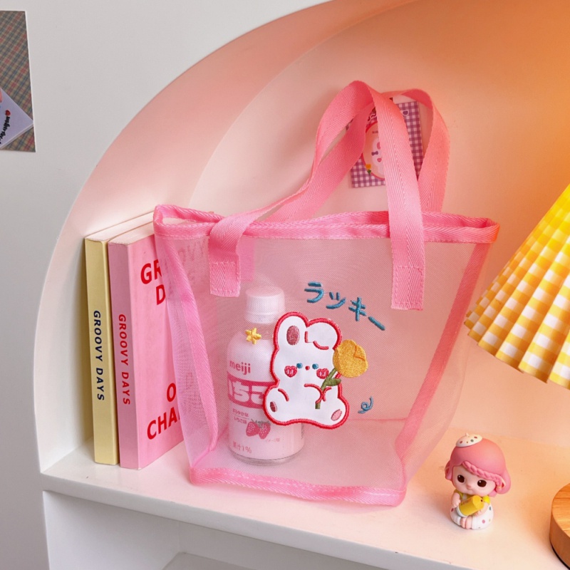 Túi Lưới Đựng Đồ Đi Biển Họa Tiết Hoạt Hình Dễ Thương