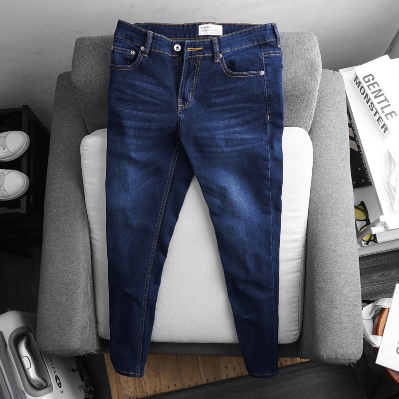 [⚡Giá rẻ⚡️] Quần jean nam slimfit ống ôm nhẹ jean co giãn vnxk chất xịn