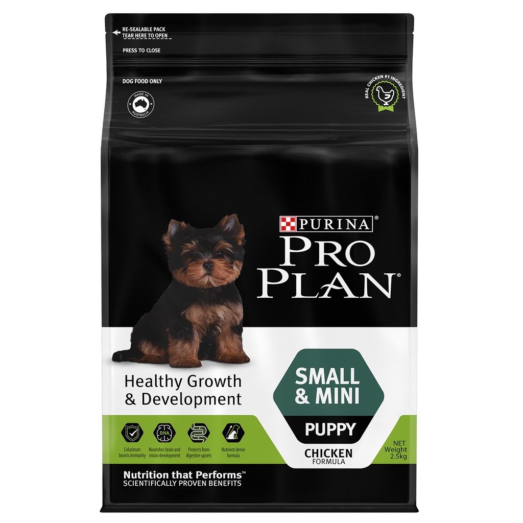 2.5kg Hạt khô cho chó con cỡ nhỏ Purina Pro Plan puppy small and mini chicken formula