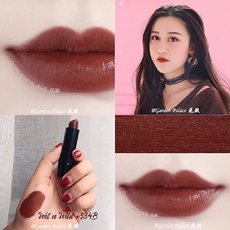 [BILL US] Son thỏi Wet n Wild Silk Finish Lipstick màu Mink Brown