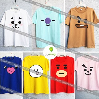 ÁO THUN BTS BT21 khuôn mặt
