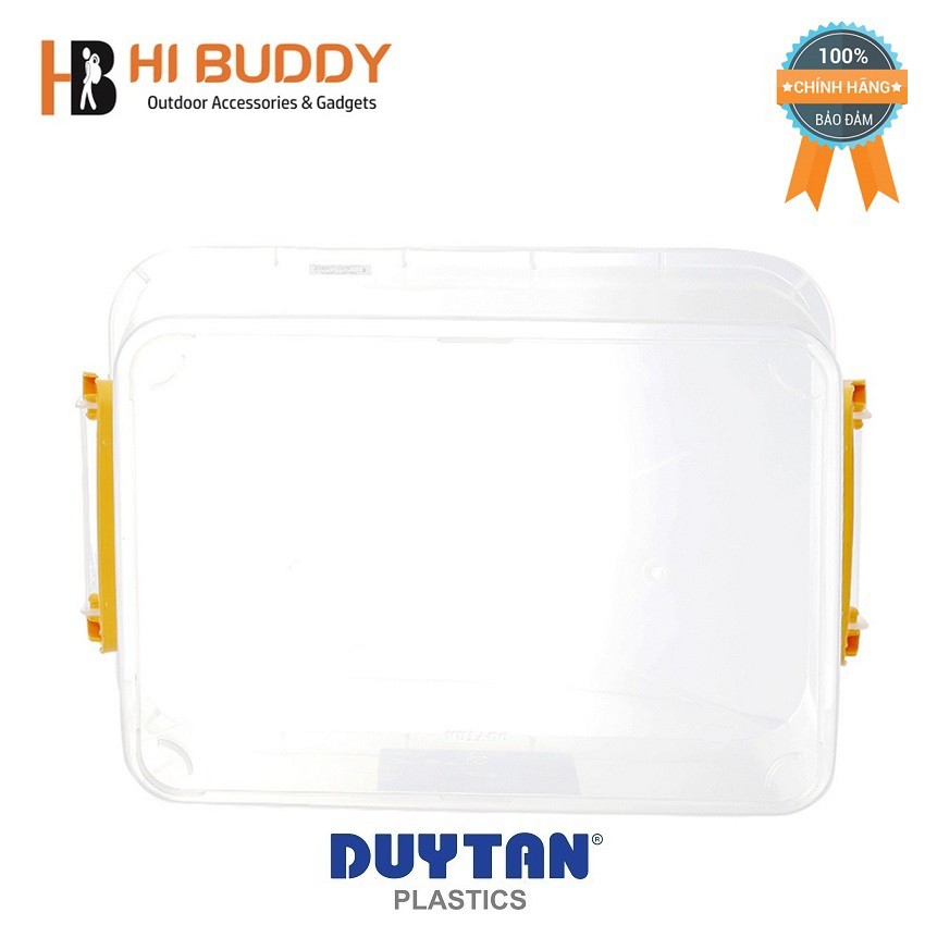 Combo 5 Thùng chữ nhật Duy Tân 30L Trong suốt 56.4 x 37.9 x 20.5 cm No.H117