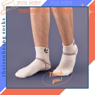 Tất nam cổ trung [ Made in VietNam ] Tất vớ nam cổ cao UEDA sợi cotton thoáng mát, chống hôi chân