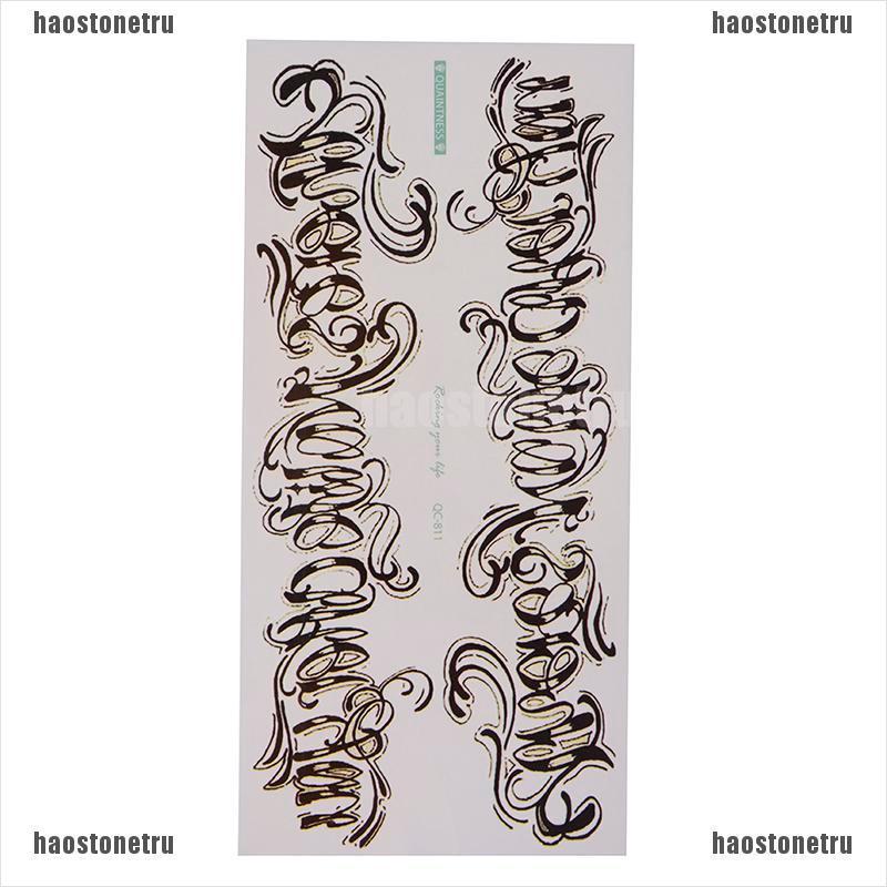 1 Hình Xăm Dán Tạm Thời Hình Chữ Cái Tiếng Anh Chống Thấm Nước