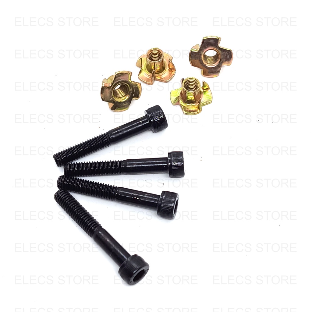 4 Bộ Vít Cấy Lục Giác Bắt Loa, Tán Chấu Hoa Mai