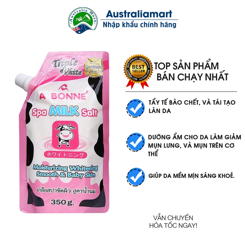 Muối Tắm Sữa Bò Tẩy Tế Bào Chết A Bonne Spa Milk Salt Thái Lan 350g - Australiamart