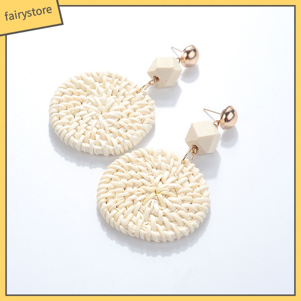 Khuyên tai hình tròn phong cách Bohemian thời trang cho nữ