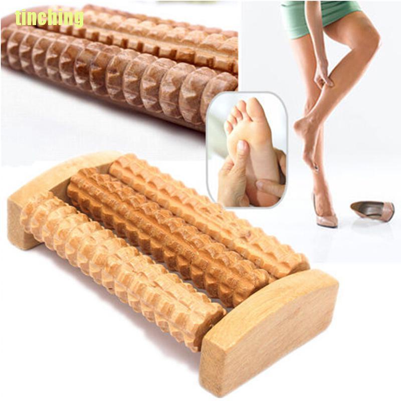 (Hàng Mới Về) Con Lăn Mát Xa Tay Chân Bằng Gỗ Thư Giãn
