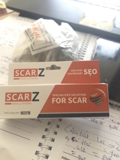 Kem trị sẹo [ Mẫu mới] ScarZ 12g (sẹo lồi, sẹo lõm, sẹo phì đại, vết rạm to)