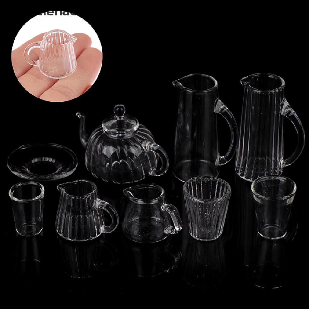 Ấm Trà Kính Mini Tỉ Lệ 1 / 12 Trang Trí Nhà Búp Bê