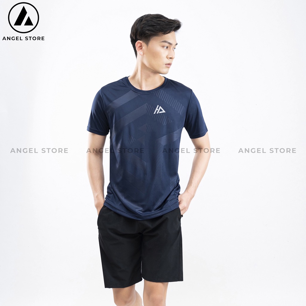 Áo thun thể thao nam ANGEL STORE, áo phông nam chất thun lạnh co giãn mềm mịn vận động thoải mái HA06