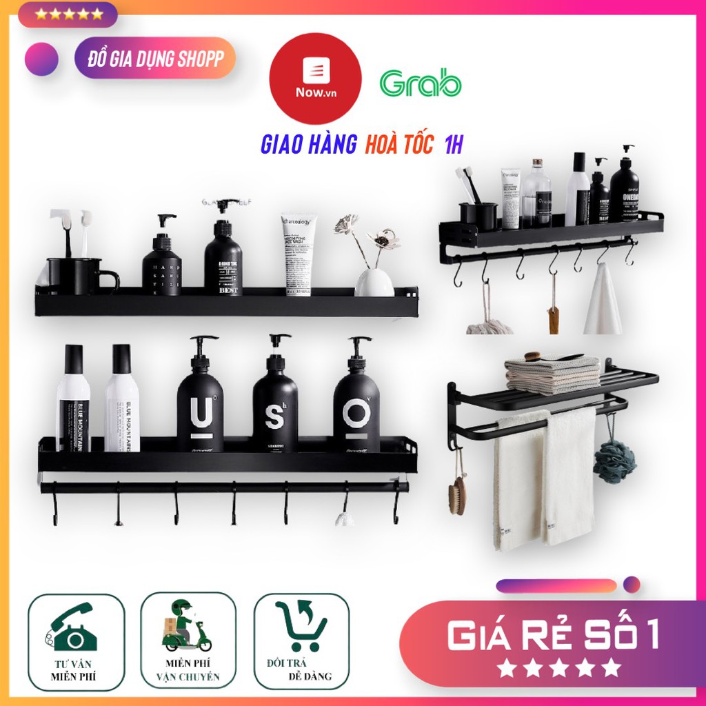 Kệ để đồ nhà tắm, kệ để đồ mĩ phẩm nhà tắm bằng nhôm cao cấp tiện dụng, đa năng