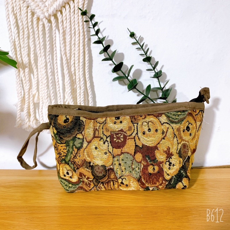 Túi đựng Mỹ phẩm thổ Cẩm hình cú