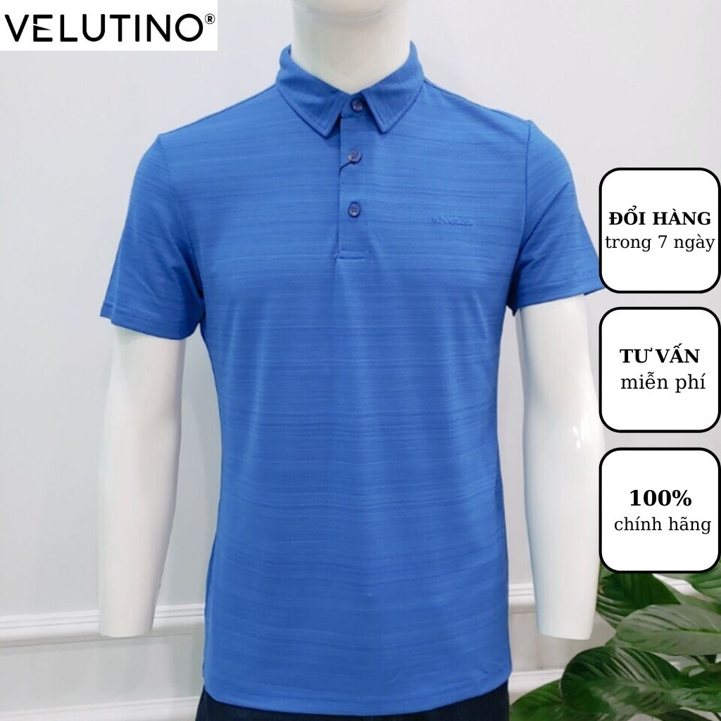 Áo polo nam Velutino ngắn tay có cổ form suông nhẹ mềm mại thấm mồ hôi