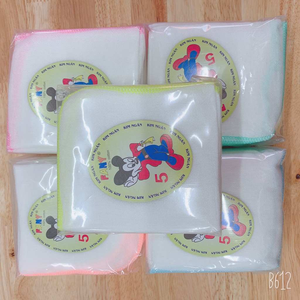 Khăn xô sữa cho bé 3 lớp siêu mềm thấm nước nhanh, bịch 10 cái