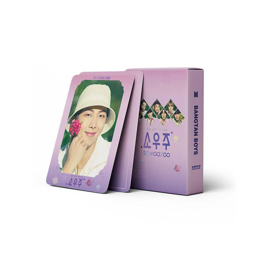 Bộ 55 Thẻ Hình Lomo Nhóm Nhạc BTS 2021