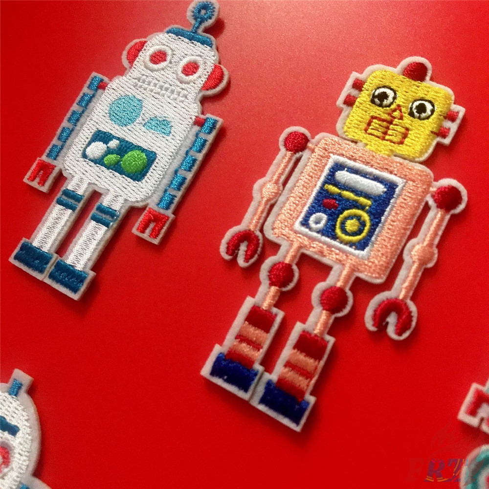 Miếng dán may quần áo hình robot