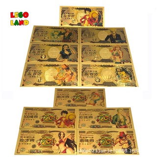 Tiền yên nhật One Piece sưu tầm chất liệu đồng vàng dẻo chống nước