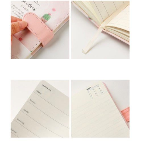 Notebook Leather Cactus - Sổ nhật ký bọc da Cactus