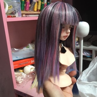 Line may tóc búp bê bjd - kiểu bính 15cm - màu 22