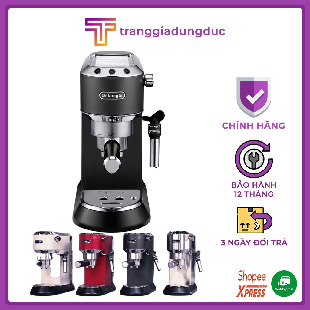 Máy pha cafe espresso DELONGHI EC685, màu đen - màu trắng - màu bạc - màu đỏ