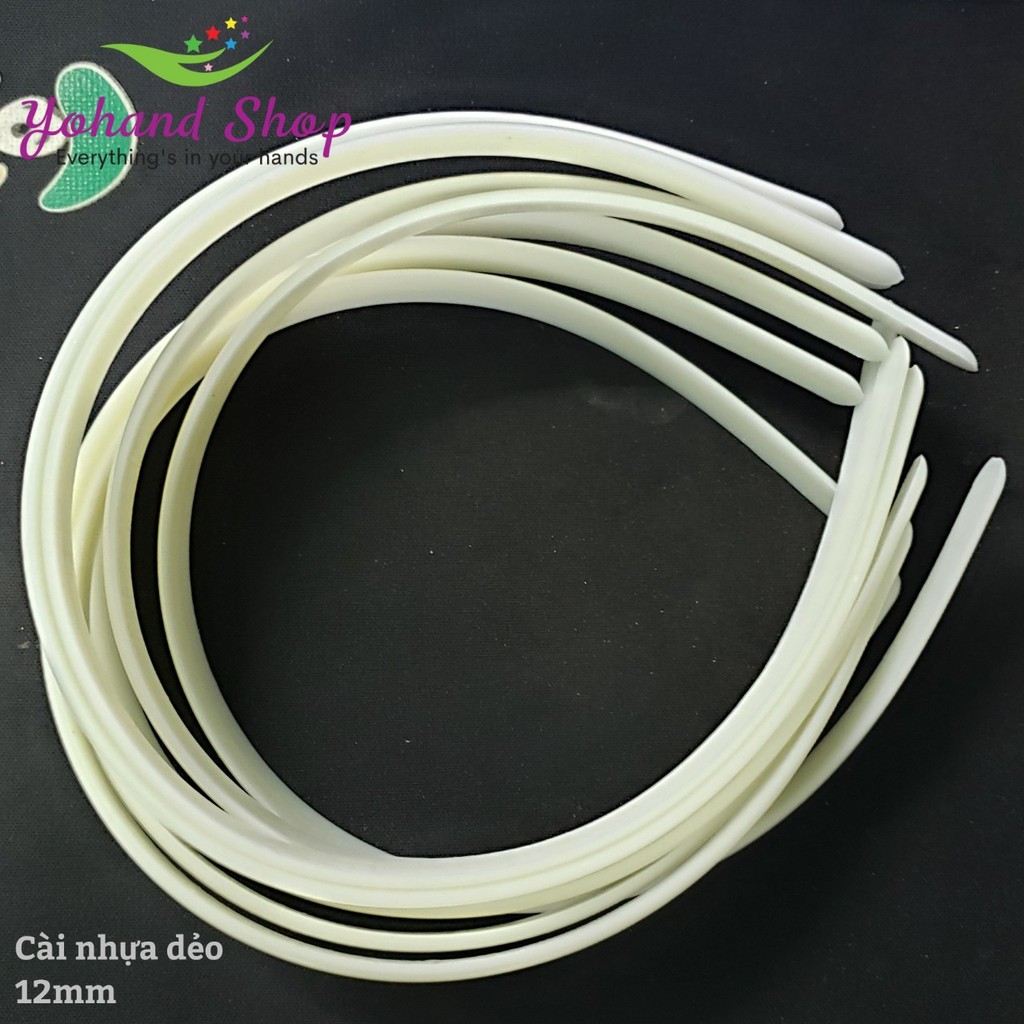 Cài tóc - Cài nhựa dẻo 12mm ( 5 cái)