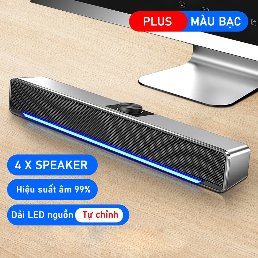 Loa Soundbar Stereo SADA V-196 PLUS ( Phiên bản cao cấp ) ,Công nghệ DSP , Bluetooth 5.0 , 04 Speaker Siêu trầm