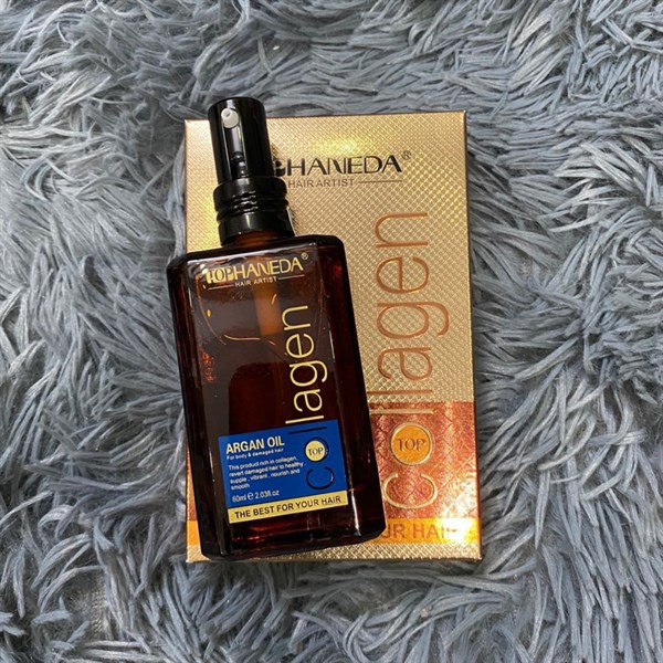 [HANEDA] [CHÍNH HÃNG] Tinh Dầu TOP HANEDA COLLAGEN (argan oil) Dưỡng Tóc Hư Tổn 60ml Chính Hãng