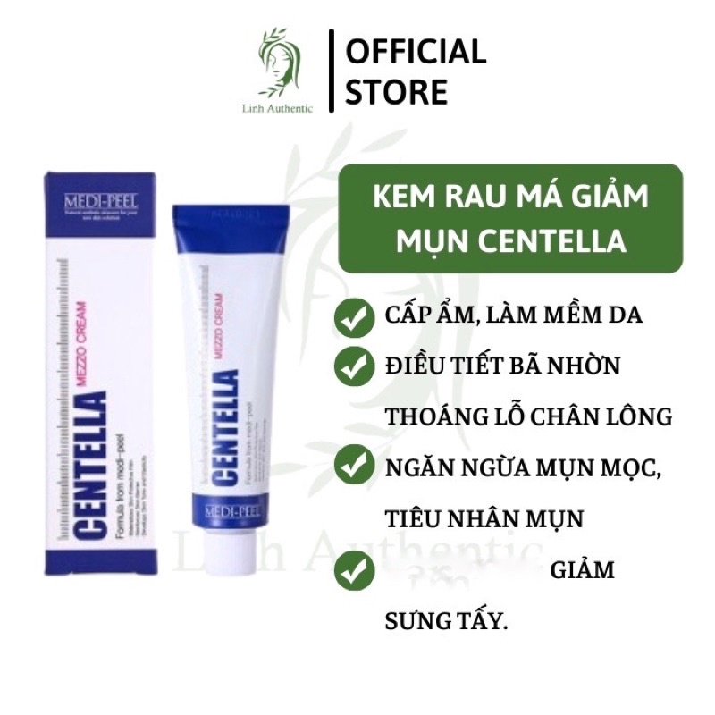 [CHÍNH HÃNG] Kem Rau Má Giảm Mụn Phục Hồi Da Medi Peel Centella Mezzo Cream