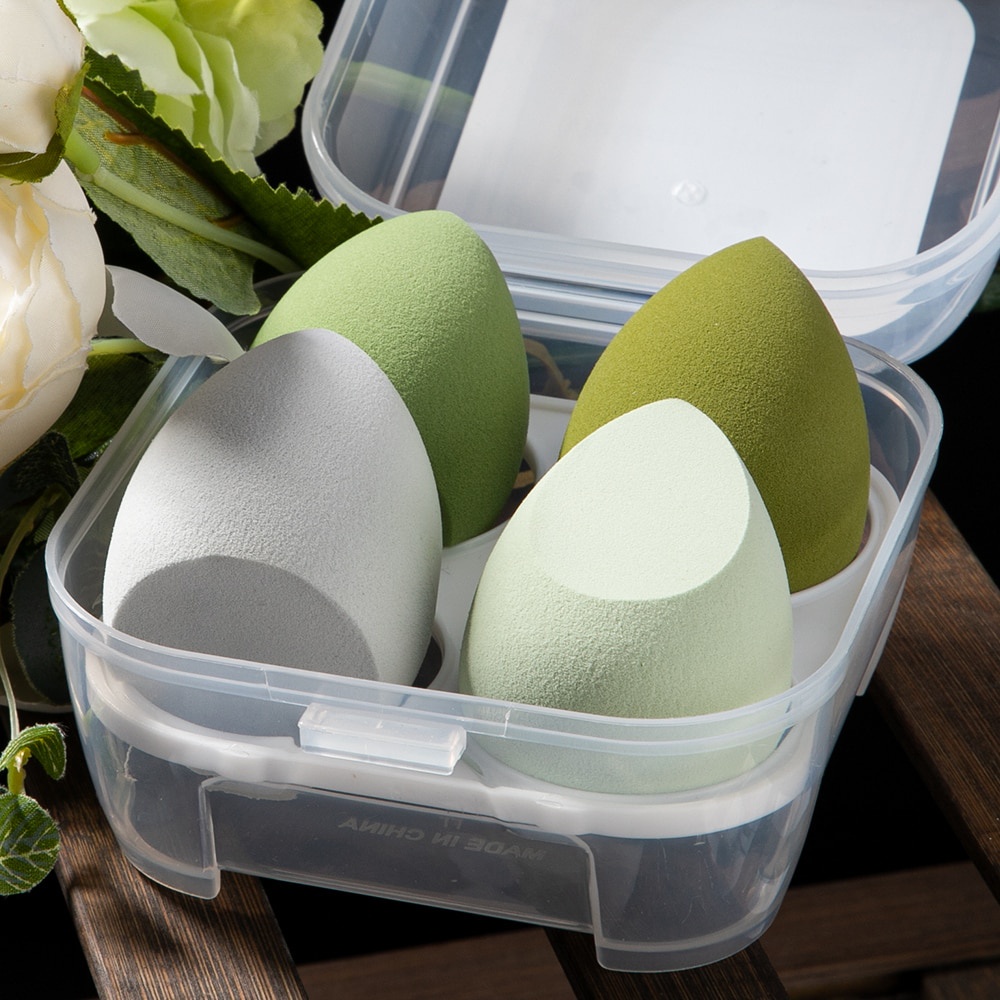 Mút tán kem nền kèm hộp đựng tiện dụng | BigBuy360 - bigbuy360.vn