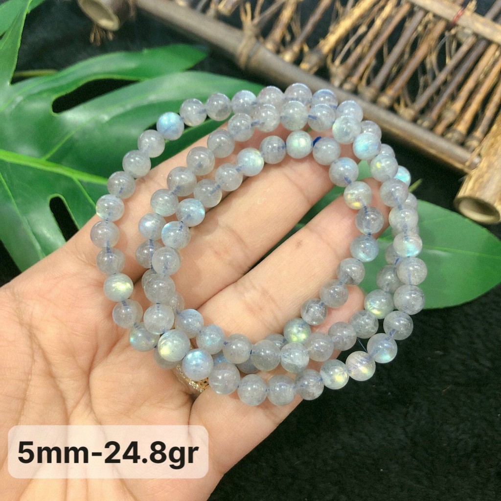 Vòng Tay XàCừ Ánh Xanh Đẹp Lung Linh Size 5-11mm Chuẩn 2A